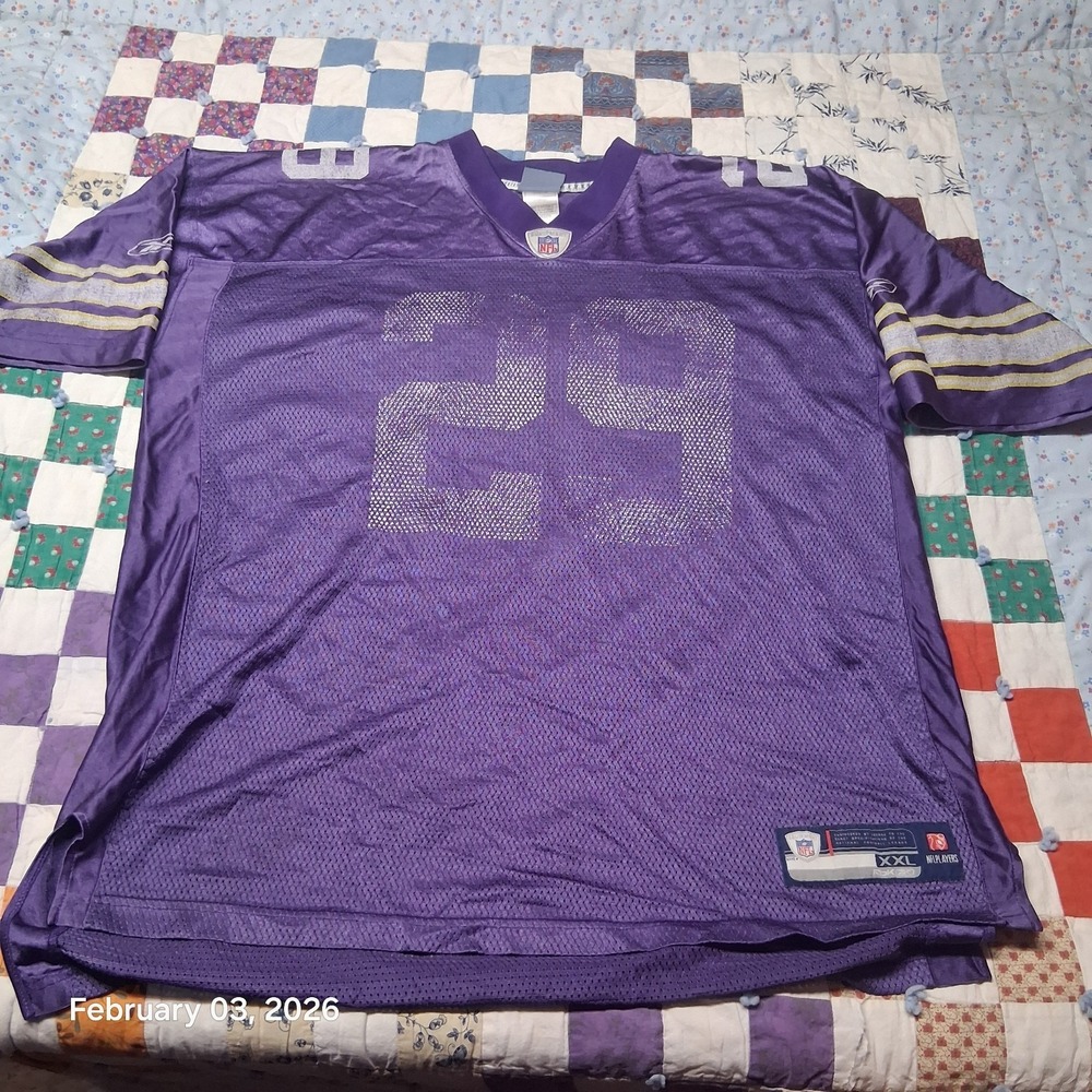 Vintage Chester Taylor 29 MN Vikings Reebok Jersey Size 2XL Purple NFL